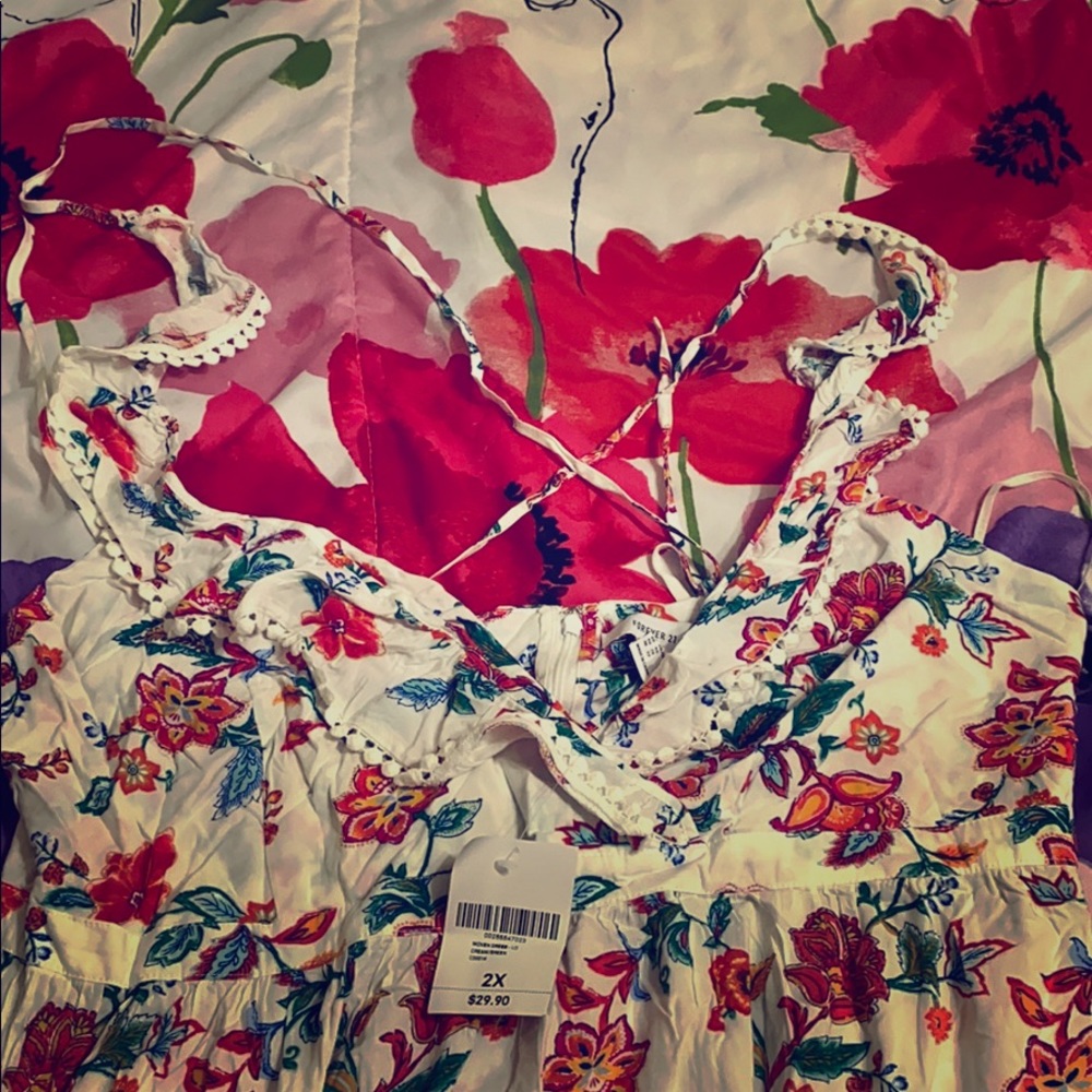 Plus size summer long dress